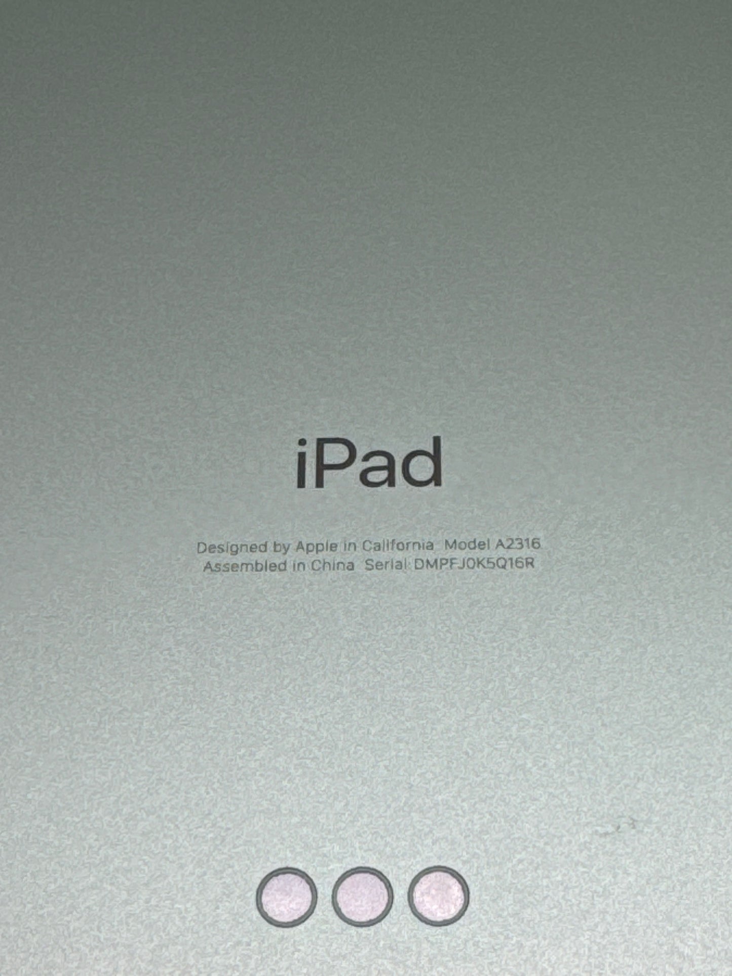 Apple iPad Air 4th Gen 64GB Wi-Fi Only Green A2316 MYFR2LL/A Cracked Screen
