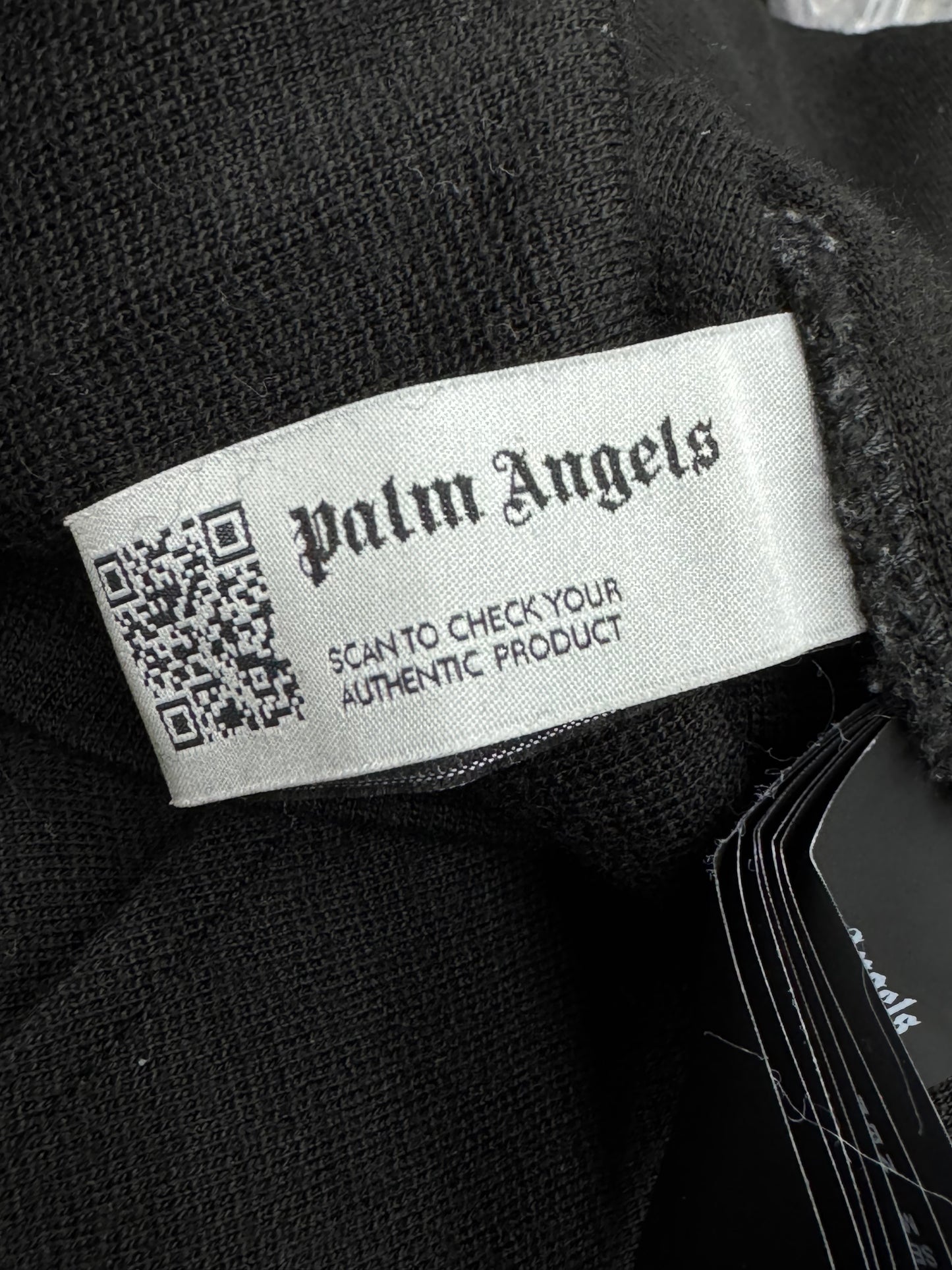 Palm Angels Shirt Collar Jacket Size XXL Black Full Zip