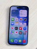 Unlocked Apple iPhone 15 A2846 128GB Black 74% BH - Cracked Read! image 1