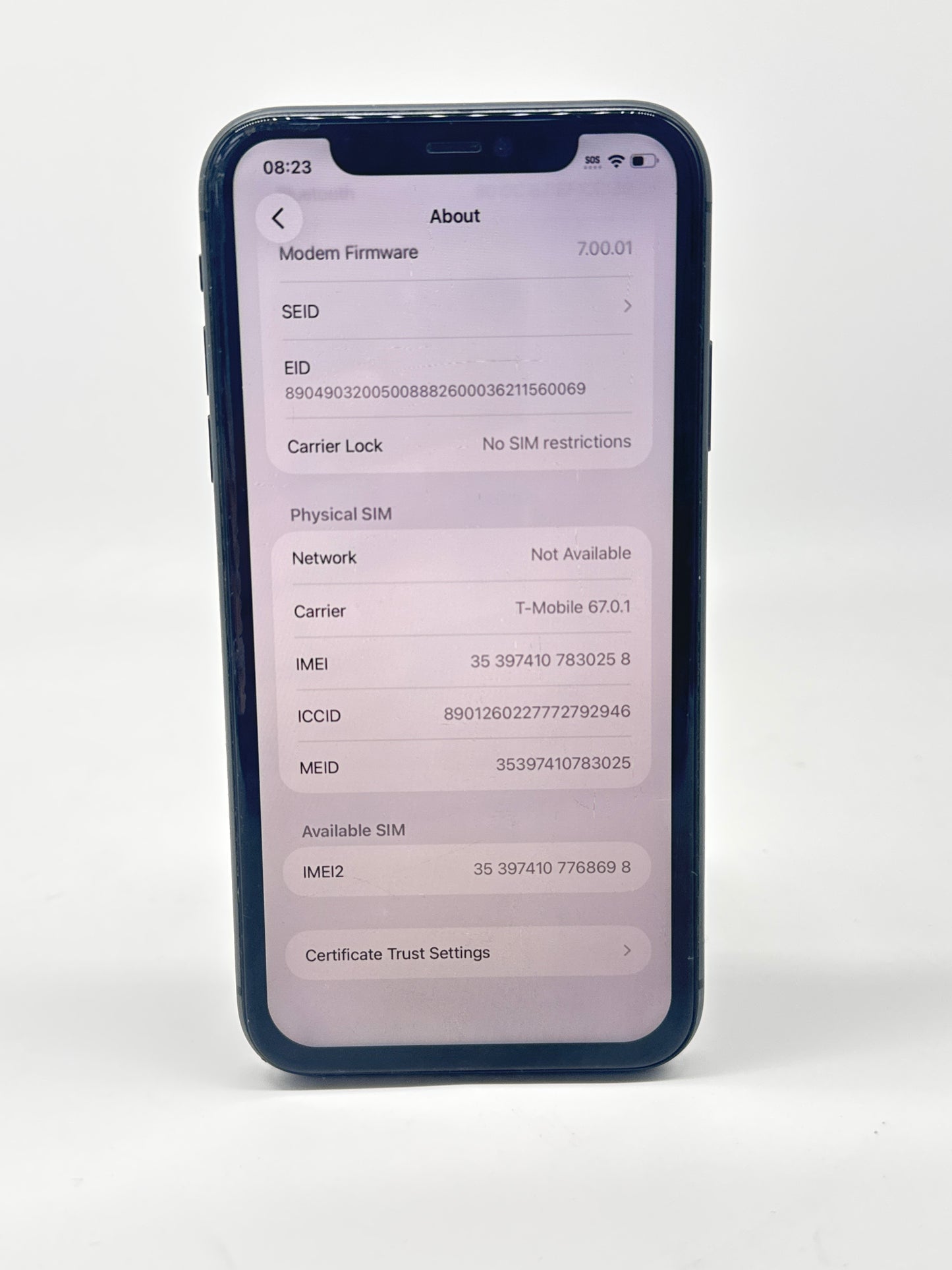 Unlocked Apple iPhone 11 64GB A2111 MWK02LL/A READ
