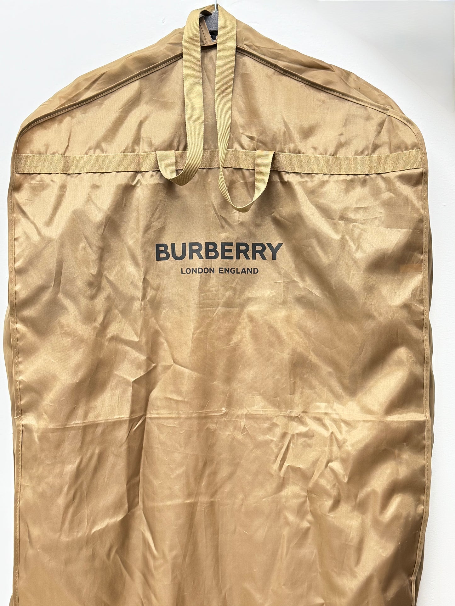 Burberry Contrast Panel Check Zip Cotton Shirt Jacket Beige Nova Check