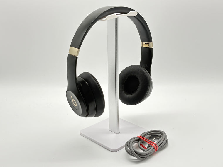 Beats Solo 4 Wireless Headphones Black/Gold Button & Audio Issues For Parts