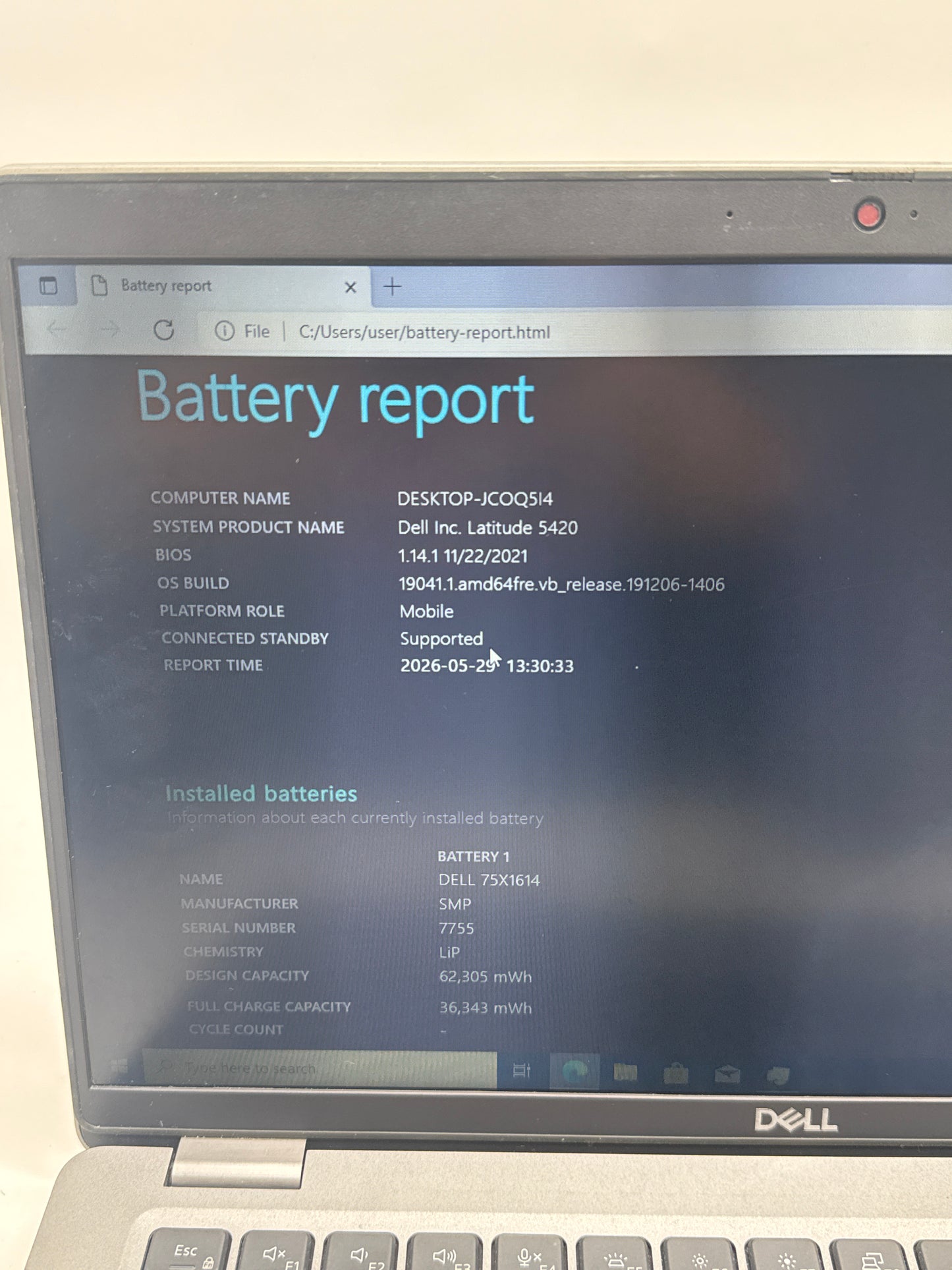 Dell Latitude 5420 14-inch Core i5-1145G7 2.60Ghz 11th Gen 8GB 256GB Gray