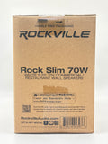 Rockville Rock Slim 70W 70V Commercial Slim Wall Speaker White New image 2