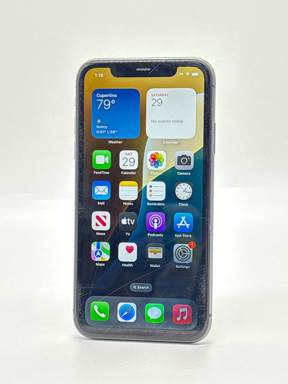 Unlocked Apple iPhone 11 A2111 64GB Black - Bad Display Read!