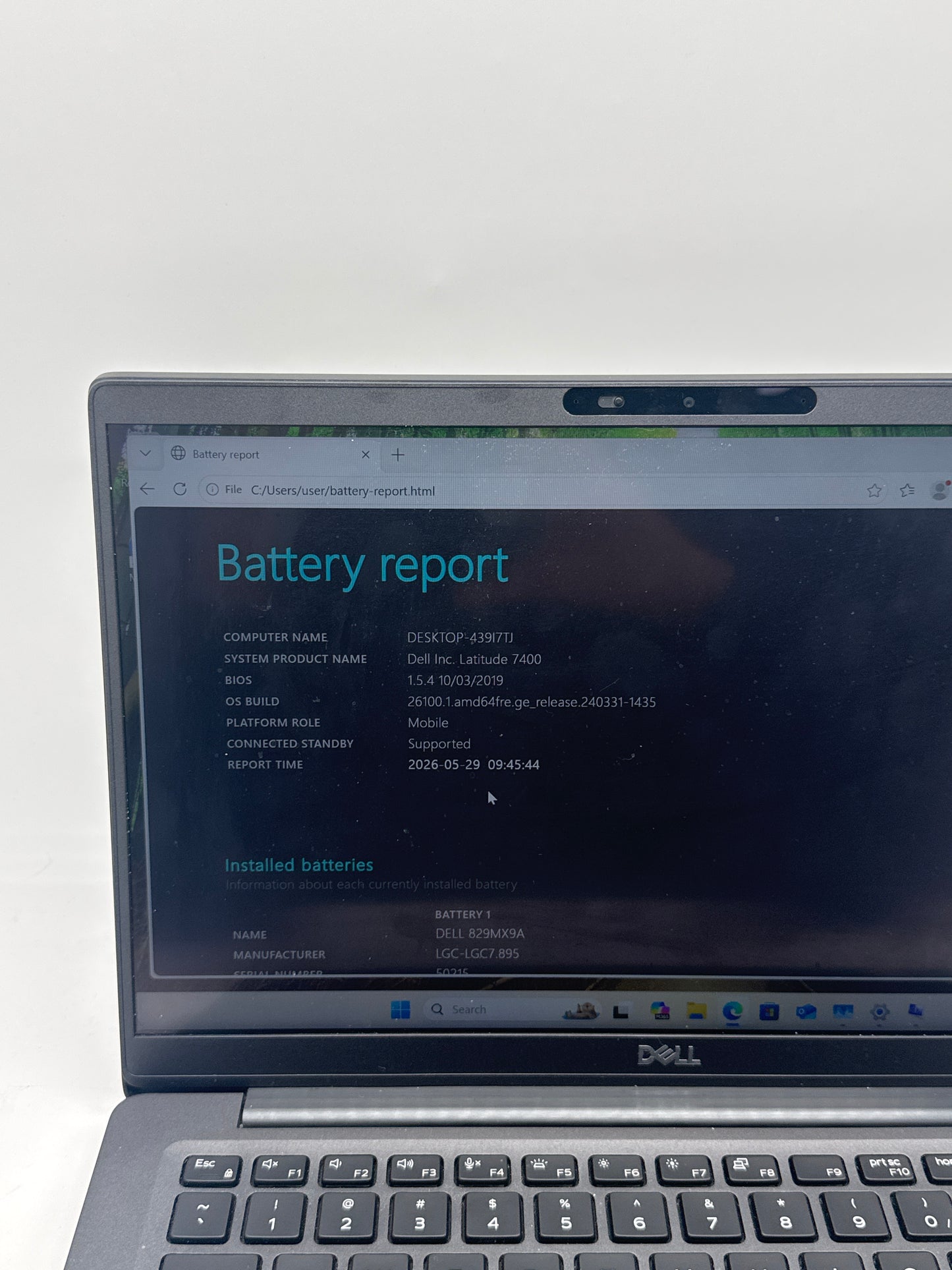Dell Latitude 7400 14" Core i5-8365U 1.6Ghz 8GB RAM 256GB Black