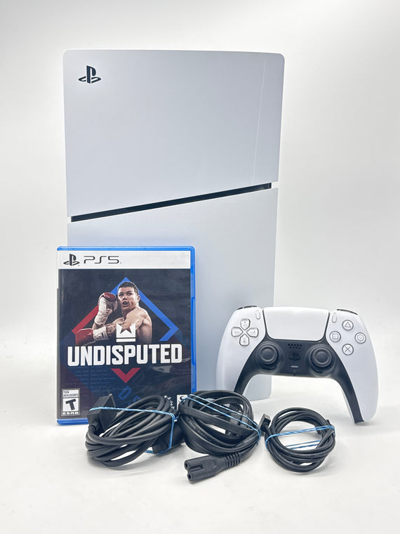 Sony PlayStation 5 Slim Disc CFI-2015 1TB White Console Bundle Used
