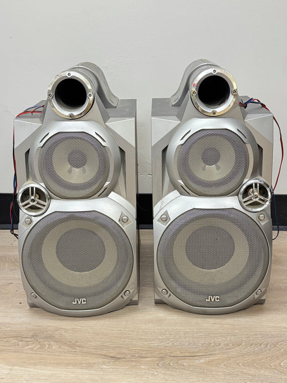 JVC SP-MXGT88 Silver Speakers Pair Tested Used