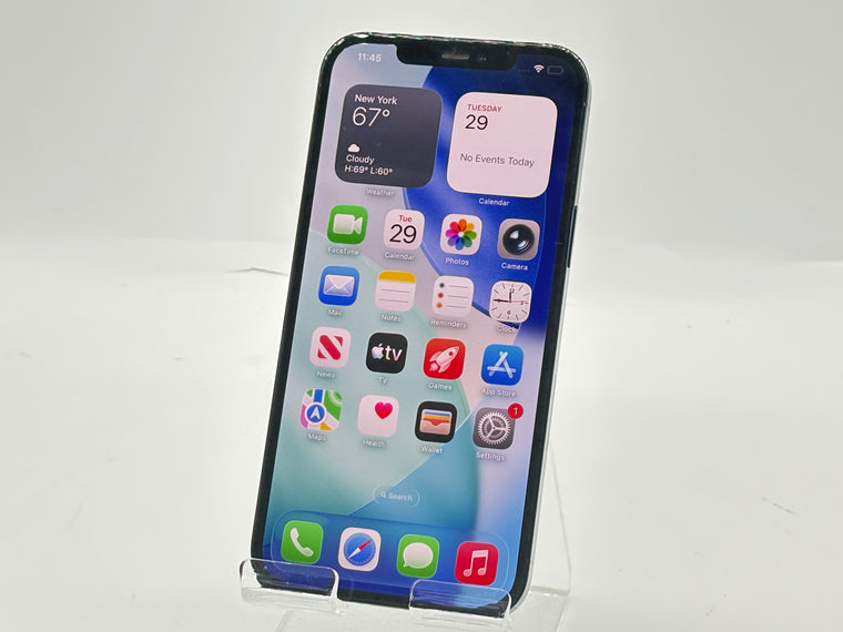 Unlocked Apple iPhone 12 Pro Max A2342 128GB Pacific Blue 78%BH