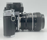 Nikon F Photomic FTn 35mm SLR Film Camera Black w/ 50mm & 28mm Lens Used image 5