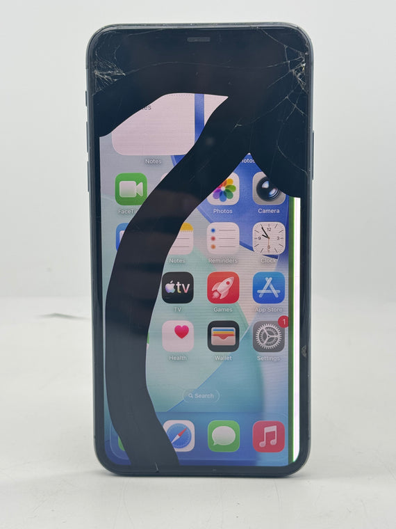 Apple iPhone 11 Pro Max 64GB Space Gray AT&T Cracked Screen For Parts