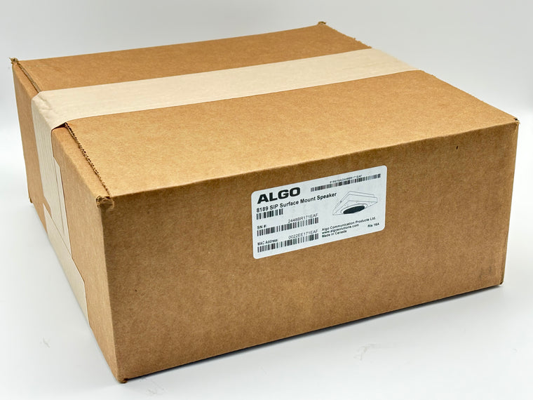 Algo 8189 PoE SIP IP Surface Mount Paging Speaker Black New