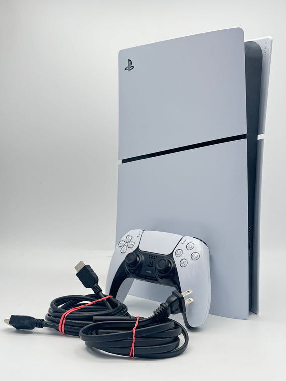 Sony PlayStation 5 Slim CFI-2115 825GB White Digital w/ Controller Used