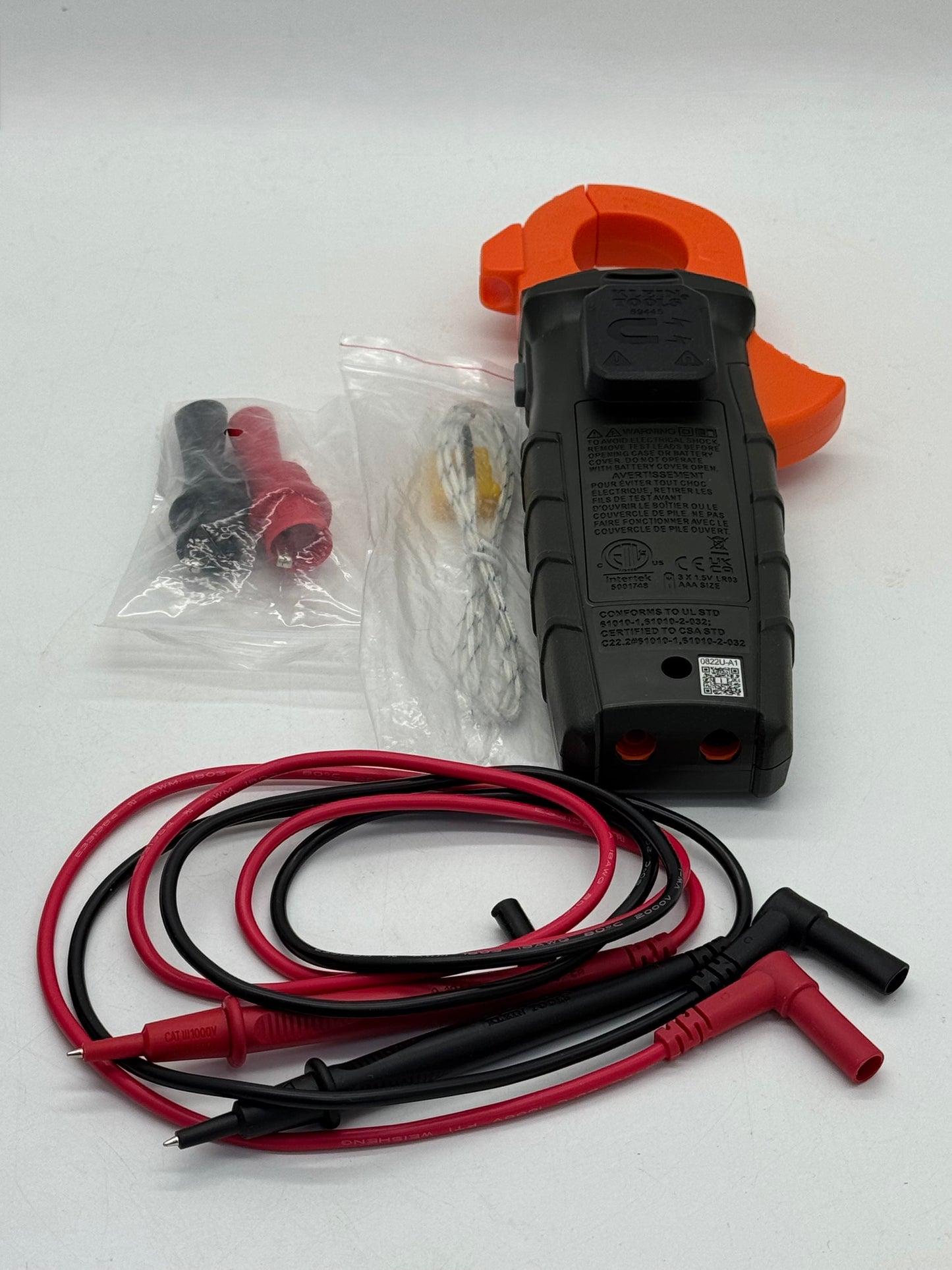 Klein Tools HVAC Clamp Meter Digital Multimeter Black Used With Box