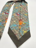 Gucci x Disney Donald Duck Silk Scarf 100% Authentic Twilly Bandeau image 3