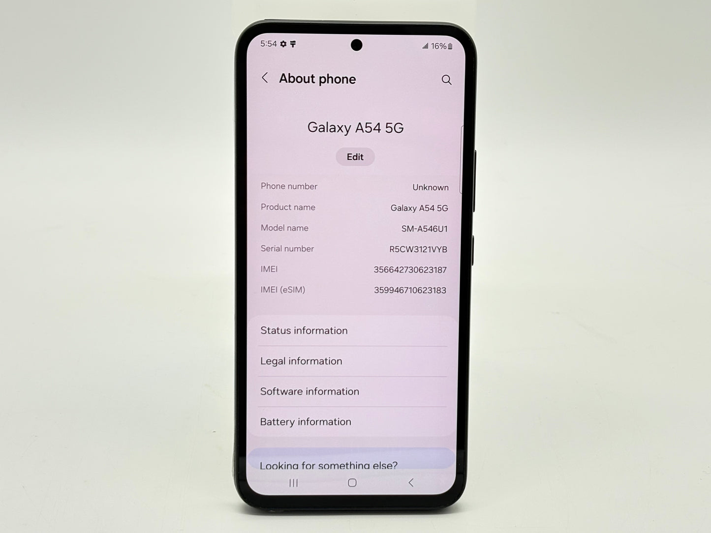 Unlocked Samsung Galaxy A54 5G SM-A546U1 128GB Black