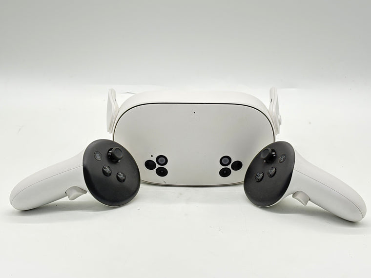Meta Quest 3S White VR Headset - No Headstrap, Heavy Wear
