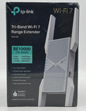TP-Link BE10000 Wi-Fi 7 Range Extender RE653BE Tri-Band New In Box image 1