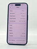 Unlocked Apple iPhone 15 A2846 128GB Black 85% BH - Cracked Read! image 2