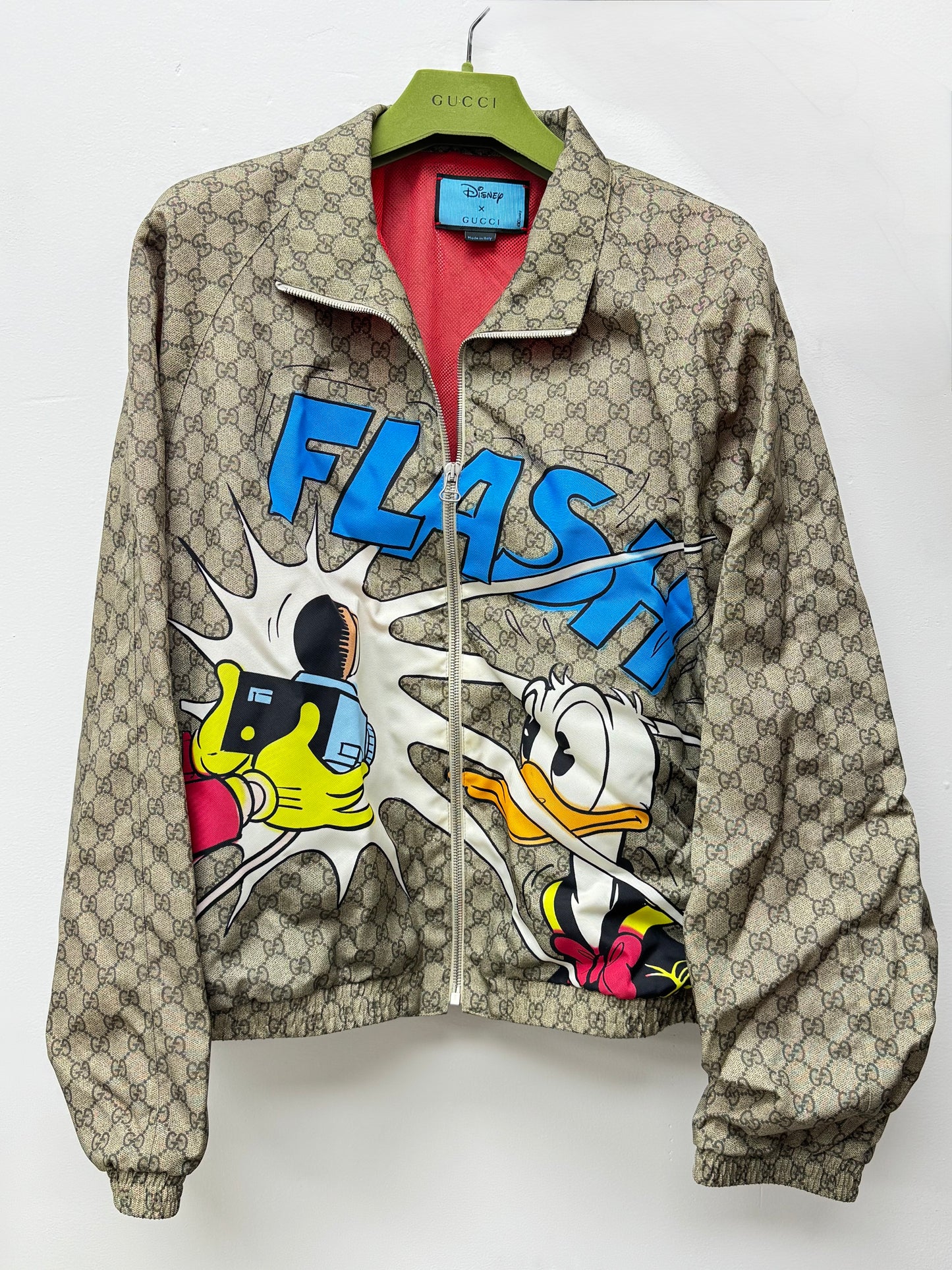 Gucci x Disney Donald Duck GG Supreme Nylon Jacket Italian Size 50