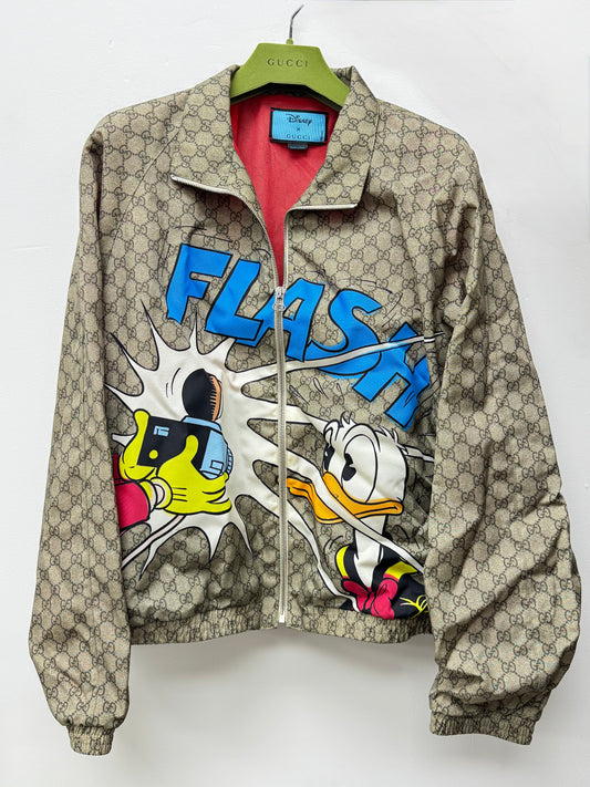 Gucci x Disney Donald Duck GG Supreme Nylon Jacket Italian Size 50