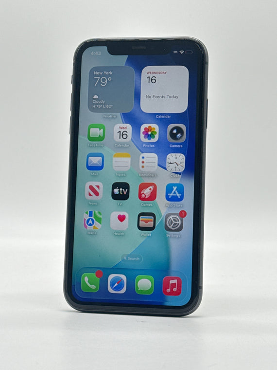 Unlocked Apple iPhone 11 A2111 64GB Black 69% BH - White Spot on Screen