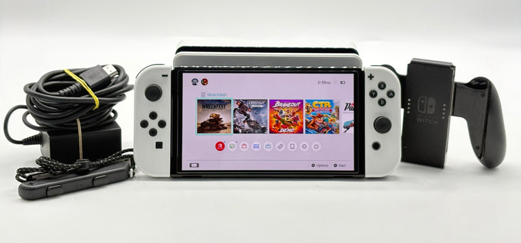 Nintendo Switch OLED HEG-001 64GB Yellow Joy-Con Console w/ Dock