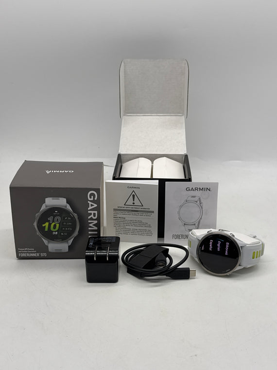 Garmin Forerunner 970 47mm Titanium Black GPS Running Smartwatch w/ Box Used