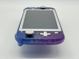 Custom Nintendo Switch Lite Translucent Purple Blue Glitter Touch & Sound Work For Parts image 4