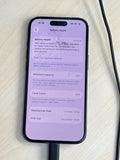 Unlocked Apple iPhone 15 A2846 128GB Black 74% BH - Cracked Read! image 6
