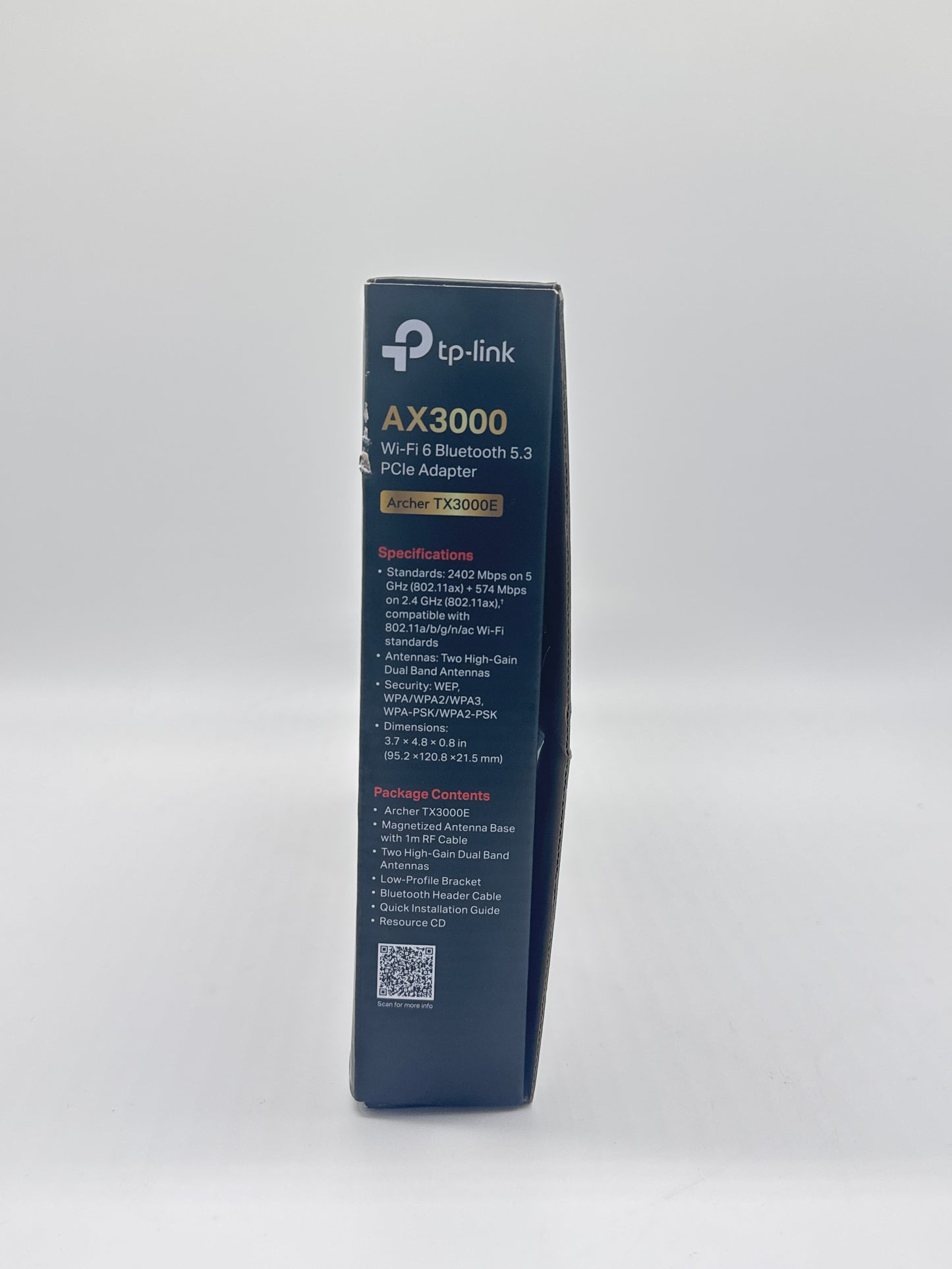 TP-Link AX300 TX3000E PCI WiFi + Bluetooth Card Black