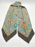 Gucci x Disney Donald Duck Silk Scarf 100% Authentic Twilly Bandeau image 4
