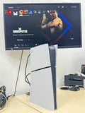 Sony PlayStation 5 Slim CFI-2115 825GB White Digital w/ 2 Controllers Used image 2