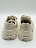 Gucci Rhyton Vintage Logo Sneakers Ivory Leather Chunky Designer Shoes EU 38.5 US 8.5 image 4