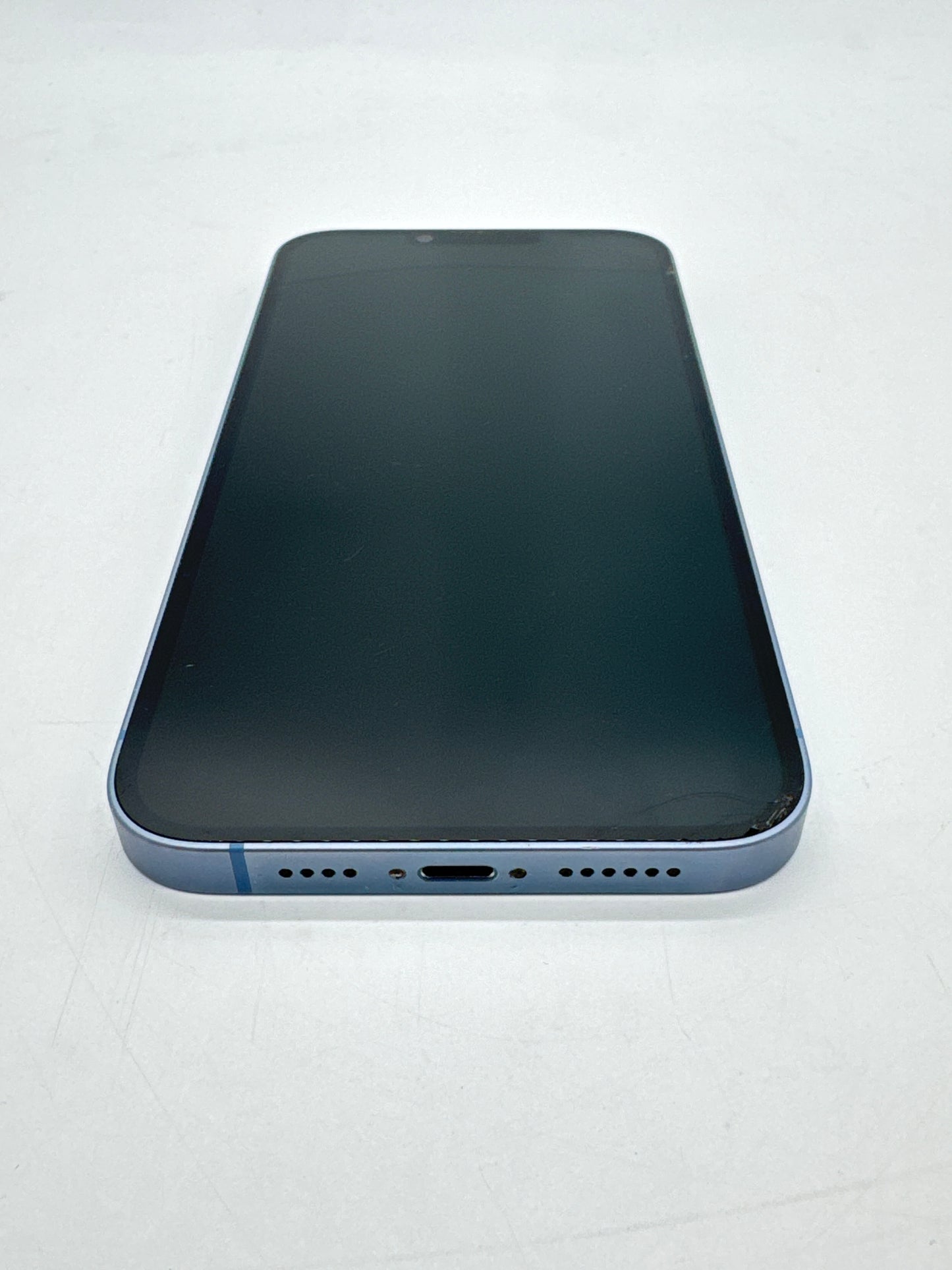 T-Mobile Apple iPhone 14 Plus A2632 128GB Blue Screen Crack & 79%BH Service Battery