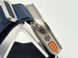 Apple Watch Ultra A2622 49mm Titanium GPS + Cellular Starlight Trail Loop Used image 3
