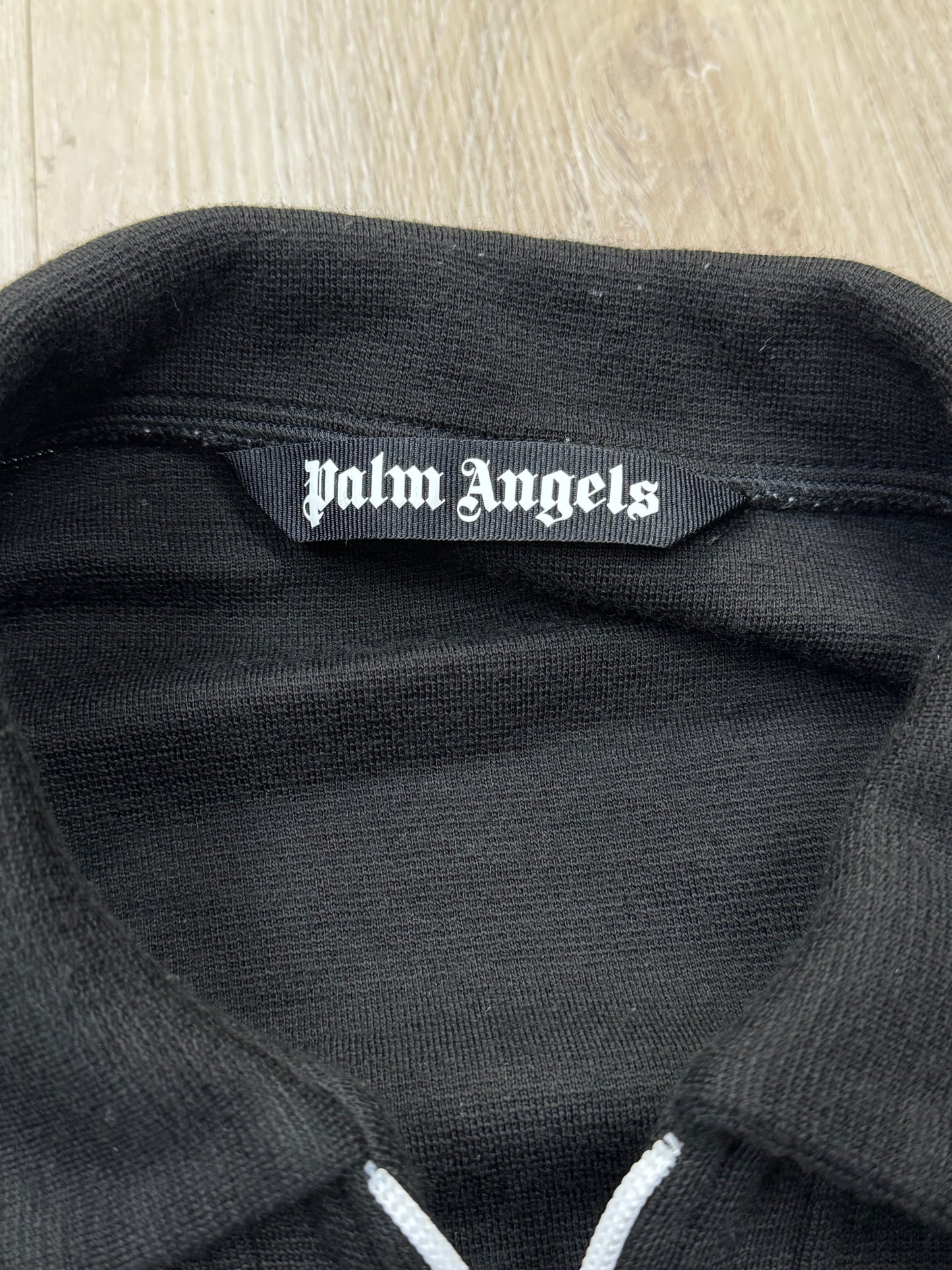 Palm Angels Shirt Collar Jacket Size XXL Black Full Zip