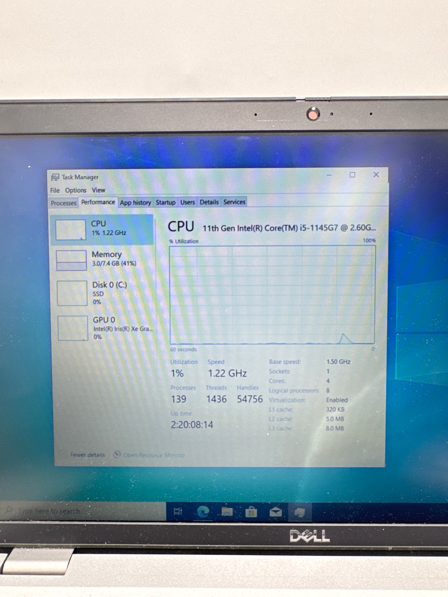 Dell Latitude 5420 14-inch Core i5-1145G7 2.60Ghz 11th Gen 8GB 256GB Gray
