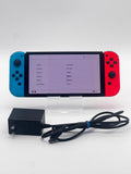 Nintendo Switch OLED HEG-001 Console 64GB Neon Red/Blue w/ OEM Charger image 2