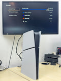 Sony PlayStation 5 Slim CFI-2115 825GB White Digital w/ Controller Used image 4