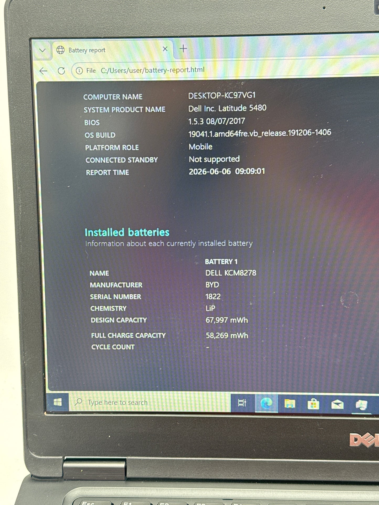 Dell Latitude 5480 14-inch Laptop Core i3-7100U 2.4Ghz 8GB 256GB Black