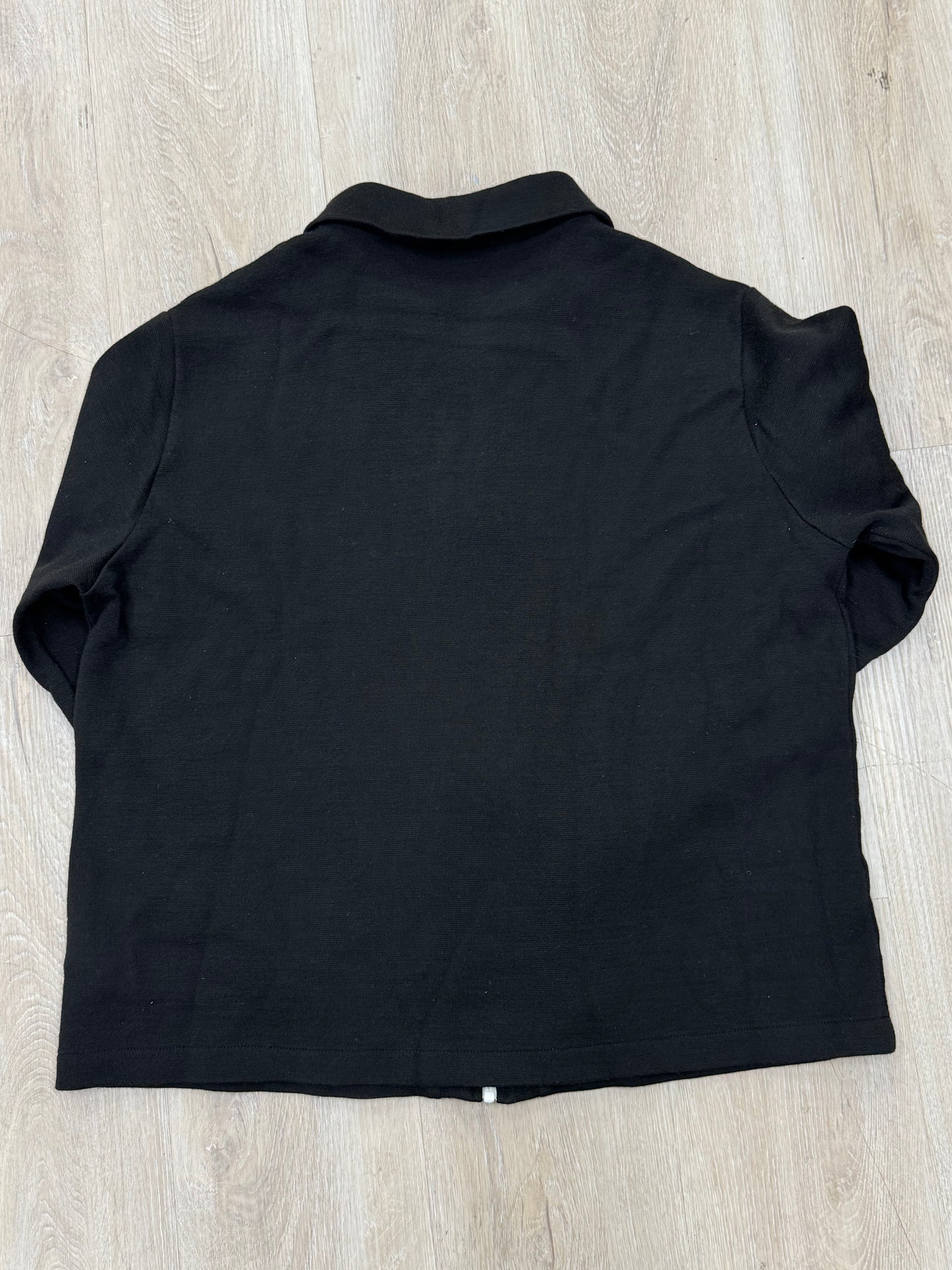 Palm Angels Shirt Collar Jacket Size XXL Black Full Zip
