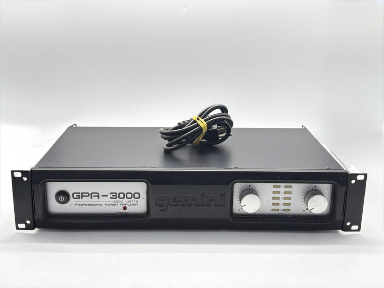 Gemini GPA-3000 Professional 2-Channel Power Amplifier Black w/ Box