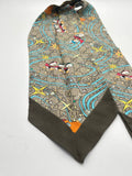 Gucci x Disney Donald Duck Silk Scarf 100% Authentic Twilly Bandeau image 2
