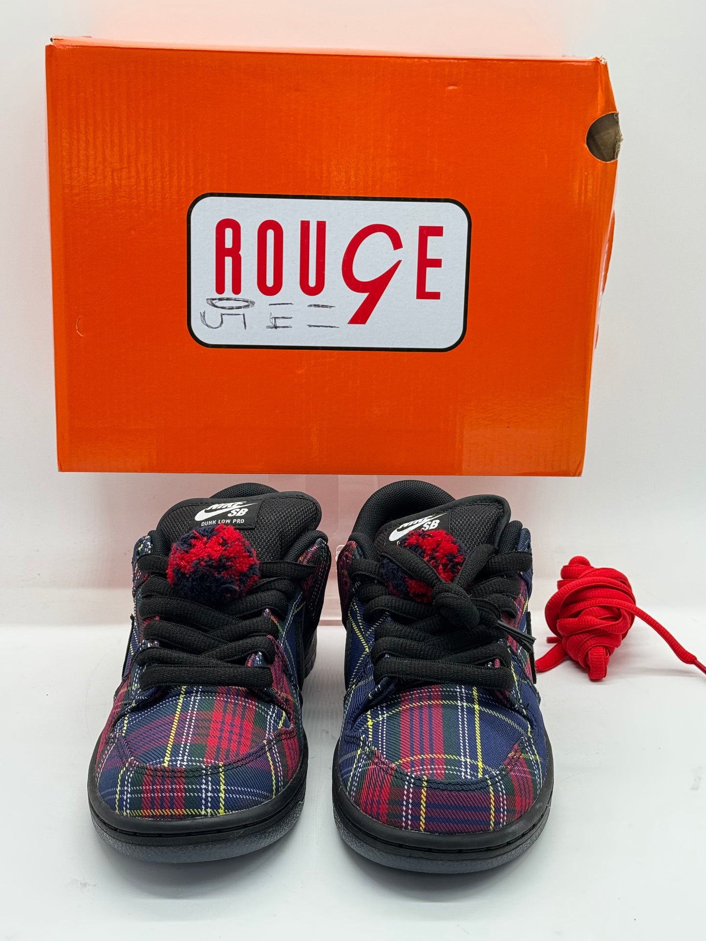 Nike SB Dunk Low Nardwuar Sneakers Plaid Multi Color