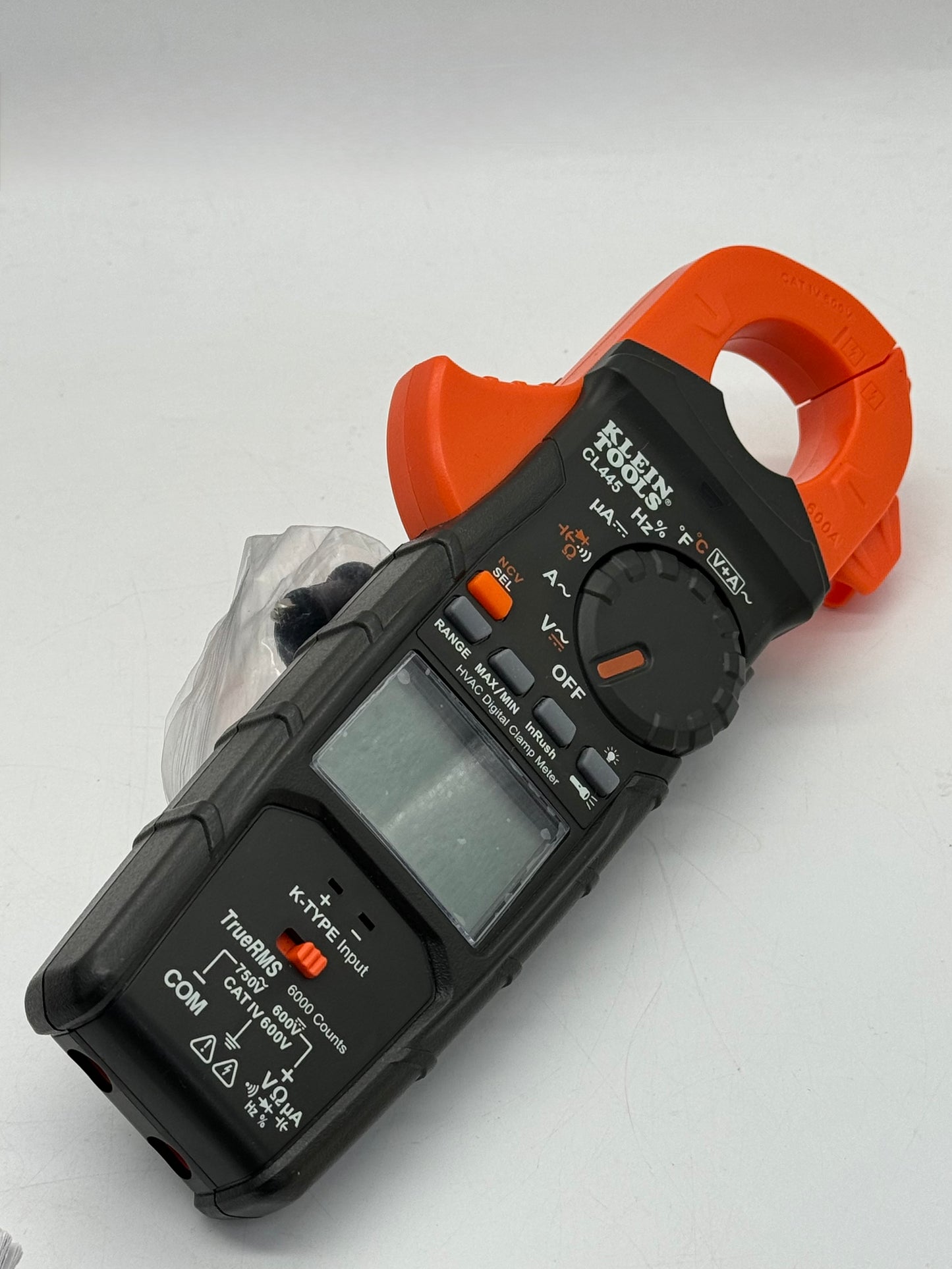 Klein Tools HVAC Clamp Meter Digital Multimeter Black Used With Box