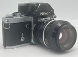 Nikon F Photomic FTn 35mm SLR Film Camera Black w/ 50mm & 28mm Lens Used image 2