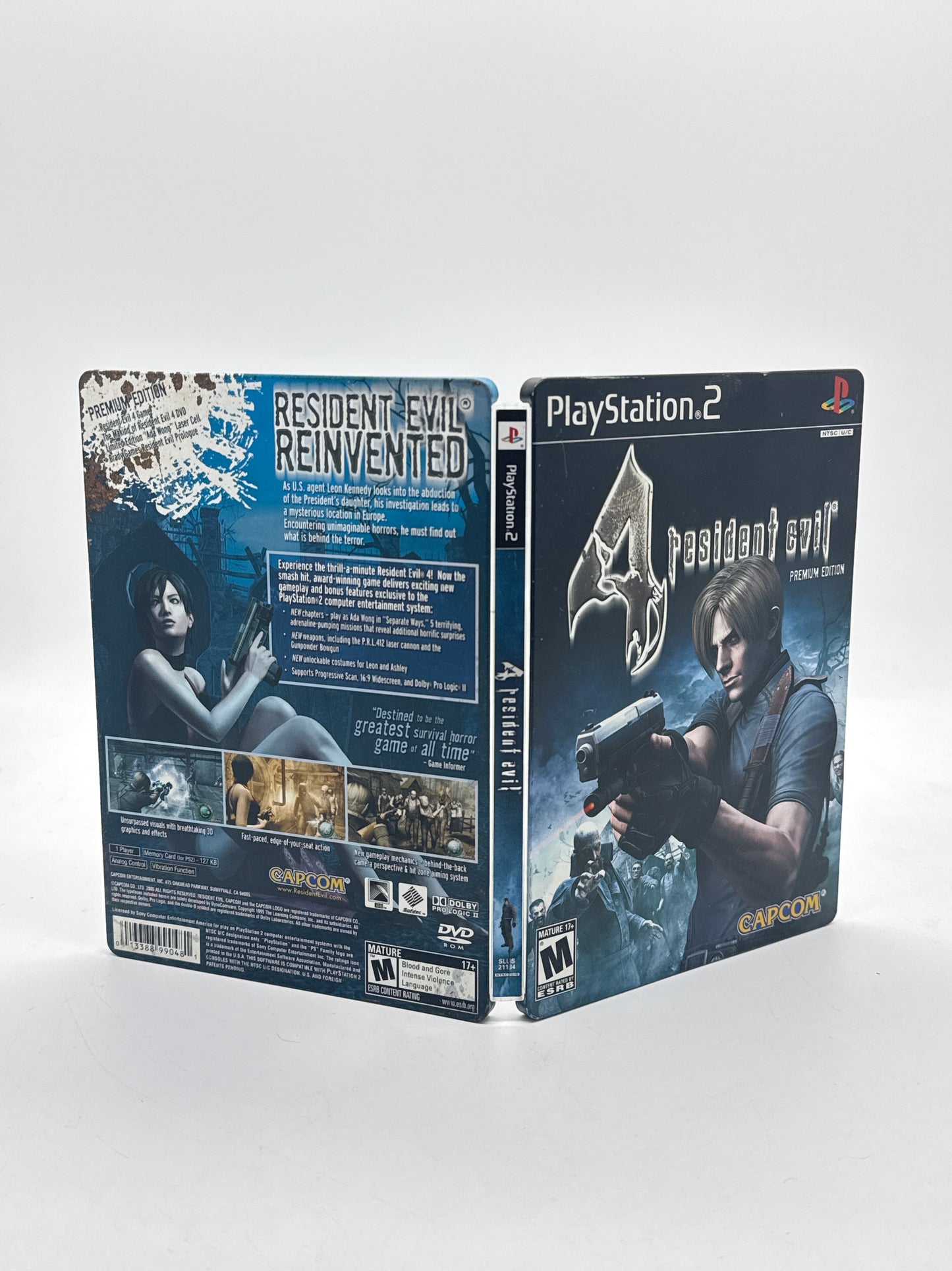 Resident Evil 4: Premium Edition Steelbook (PS2) CIB Complete Tested No Ada Cell