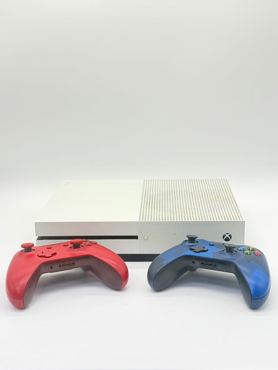 Microsoft Xbox One S White Console 500GB 1681 - Needs Clean, Tested (Works)