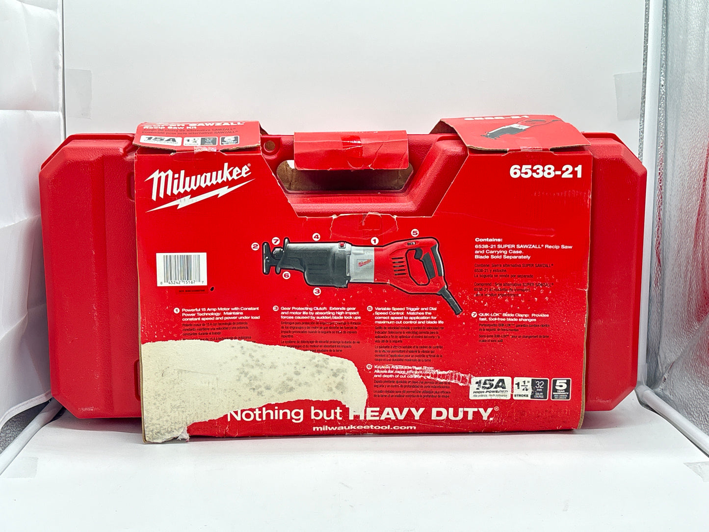 Milwaukee 6538-21 Super Sawzall Orbital Reciprocating Saw Heavy Duty - Free Shipping